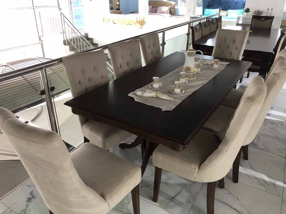 Dining Tables for Sale in Kampala Uganda. Baker's Home Collections other services include: Fabric furniture, wood furniture, home furnishing, home decor, home ware, bath products, lighting and chandeliers, hotel furniture and office furniture. Baker's Home Collections is the leading supplier of furniture and home furnishing products in Kampala Uganda, East Africa. furnitureug.com