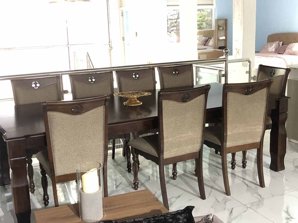 Dining Tables for Sale in Kampala Uganda. Baker's Home Collections other services include: Fabric furniture, wood furniture, home furnishing, home decor, home ware, bath products, lighting and chandeliers, hotel furniture and office furniture. Baker's Home Collections is the leading supplier of furniture and home furnishing products in Kampala Uganda, East Africa. furnitureug.com