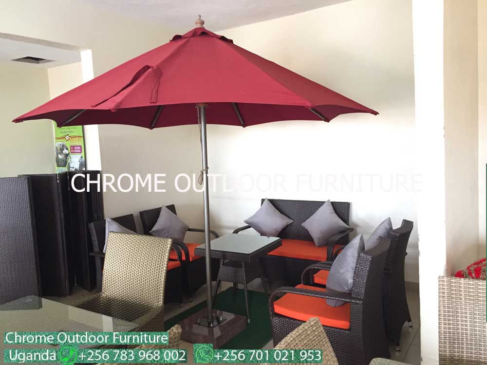 Outdoor Furniture for Sale in Kampala Uganda. Rattan Patio/Garden, Home, Hotel, Restaurant, Bar Outddor Furniture in Uganda. Chrome Outdoor Furniture Ltd Makes Outdoor/Garden/Patio Furniture in Categories of: Chairs, Dining Tables, Sofa Sets, Coffee Tables, Dining Chairs, Flower Vases, Sun Loungers, Outdoor Beds. Chrome Outdoor Furniture Ltd, Leading Furniture Manufacturer And Supplier of Quality Garden And Outdoor Furniture Products in Kampala Uganda, East Africa. furnitureug.com