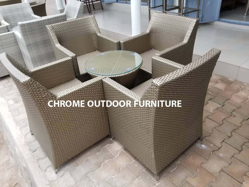 Outdoor Furniture for Sale in Kampala Uganda. Rattan Patio/Garden, Home, Hotel, Restaurant, Bar Outddor Furniture in Uganda. Chrome Outdoor Furniture Ltd Makes Outdoor/Garden/Patio Furniture in Categories of: Chairs, Dining Tables, Sofa Sets, Coffee Tables, Dining Chairs, Flower Vases, Sun Loungers, Outdoor Beds. Chrome Outdoor Furniture Ltd, Leading Furniture Manufacturer And Supplier of Quality Garden And Outdoor Furniture Products in Kampala Uganda, East Africa. furnitureug.com