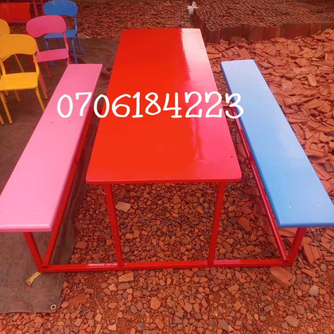 School Table-Bench for Sale in Kampala Uganda. Desire School Furniture Ltd Makes School Table-Benches for Kindergarten/ Pre-school, Primary, Secondary, Colleges, Higher Institutions of Learning/Tertiary Institutions And Universities in Uganda. Desire School Furniture Ltd, Leading Furniture Manufacturer And Supplier of Quality School Furniture Products in Kampala Uganda, East Africa. furnitureug.com