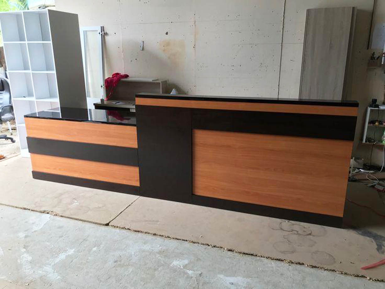 Reception Counters for Sale in Kampala Uganda. Reception Deks, Office Furniture Store in Uganda. Timber King Uganda, Leading Manufacturer And Supplier of Custom Made Wood Furniture Products in Kampala Uganda, East Africa. furnitureug.com