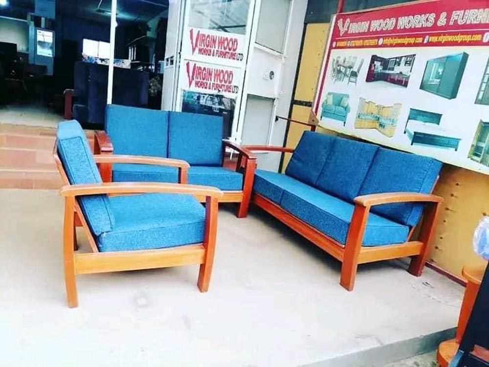 Sofa Sets for Sale in Kampala Uganda. Custom Made Wooden And Fabric Sofa Sets Uganda. Virgin Wood Works And Furniture Ltd, Leading Manufacturer And Supplier of Wood Furniture Products in Kampala Uganda, East Africa. furnitureug.com