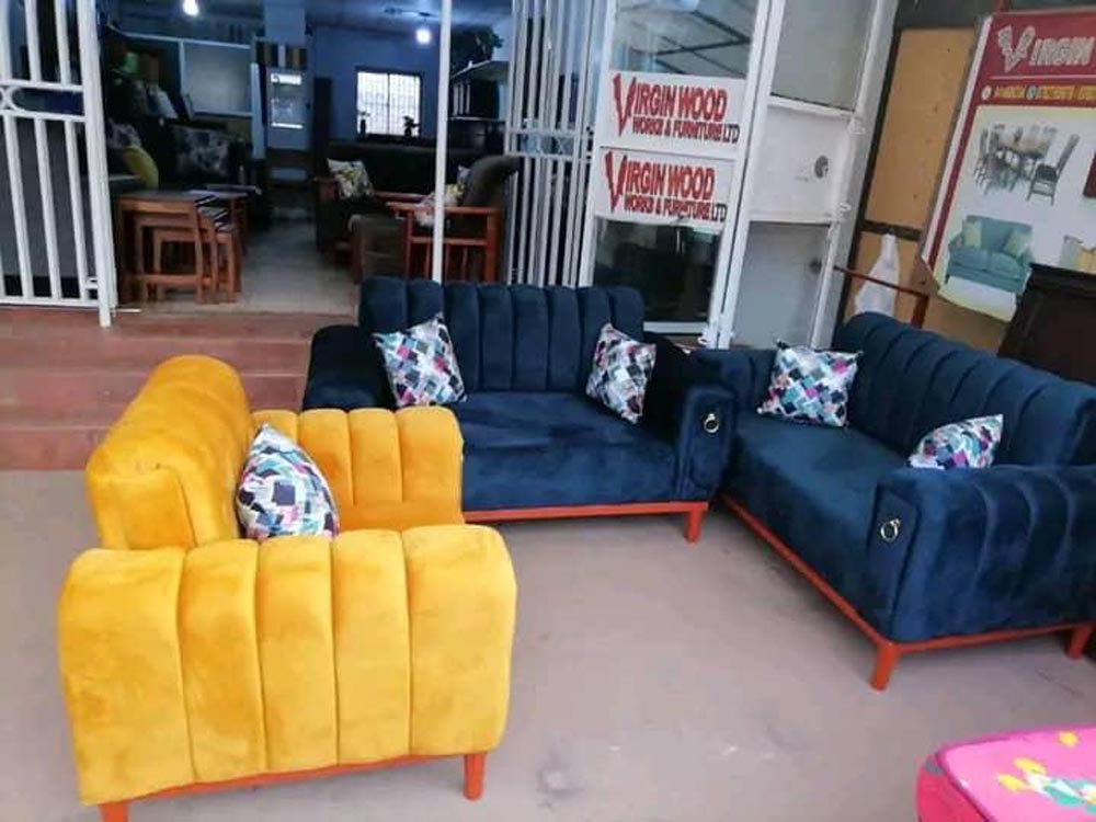 Sofa Sets for Sale in Kampala Uganda. Custom Made Wooden And Fabric Sofa Sets Uganda. Virgin Wood Works And Furniture Ltd, Leading Manufacturer And Supplier of Wood Furniture Products in Kampala Uganda, East Africa. furnitureug.com